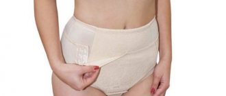 Rules for choosing and wearing a bandage for uterine prolapse, its effectiveness - all about diseases of the genital area, their diagnosis, operations, problems of infertility and pregnancy on MedNews.info